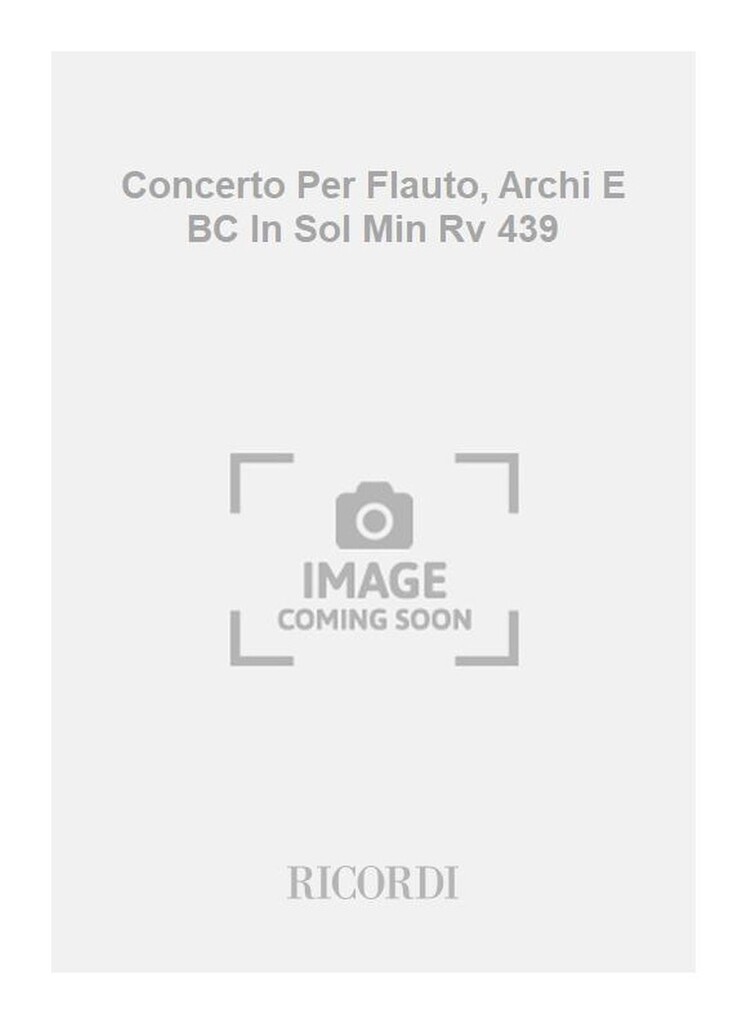 Concerti Per Fl., Archi E B.C.: